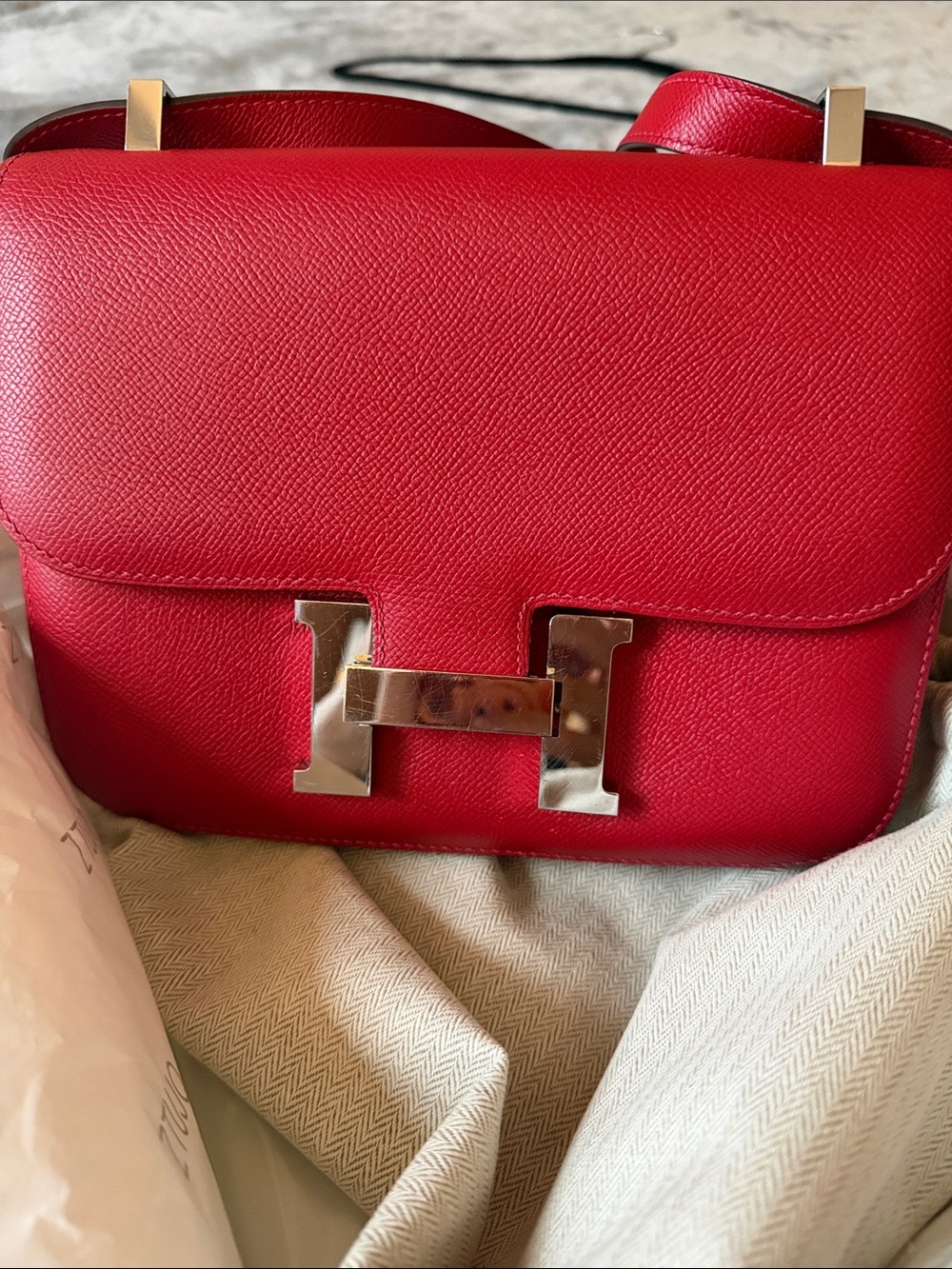 [fashion] H constance 24 rouge with sliver w/ dust bag and box - Picture 2 of 5